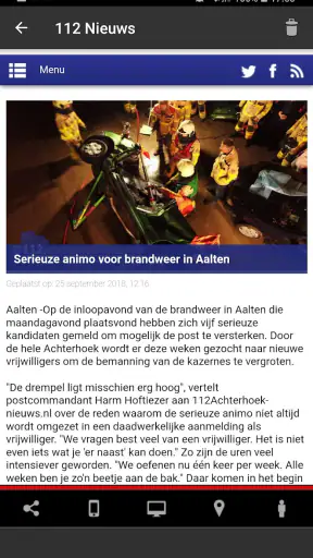 112 Nieuws NL screenshot