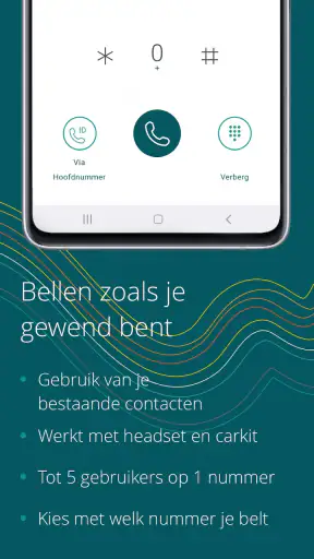 2 of meer telnrs op 1 mobiel. screenshot
