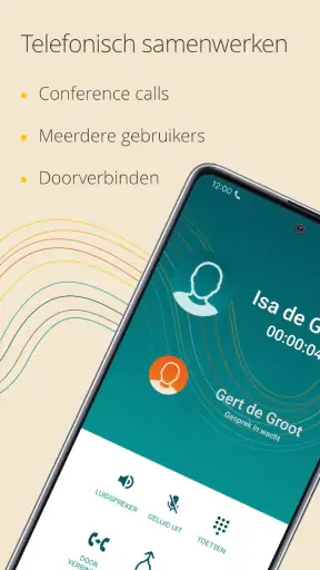 2 of meer telnrs op 1 mobiel. screenshot
