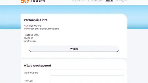 50+ mobiel screenshot