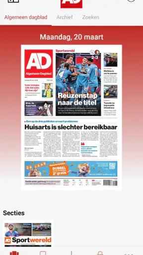AD - Digitale krant screenshot