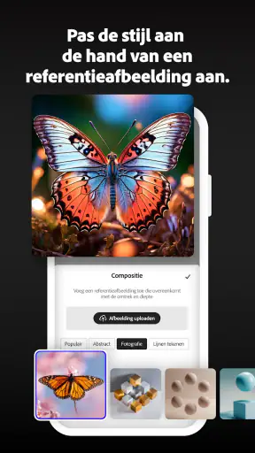 Adobe Firefly AI-foto & -video screenshot