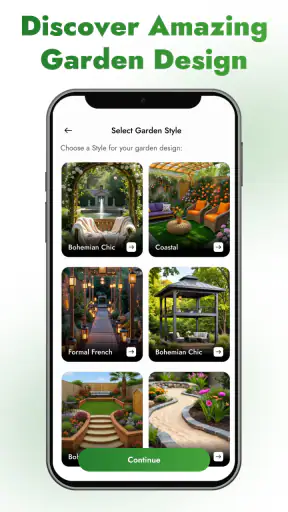 AI Garden Design Landscape Art screenshot