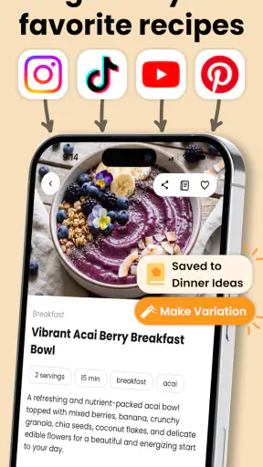 AI Recipe Generator: TasteBot screenshot