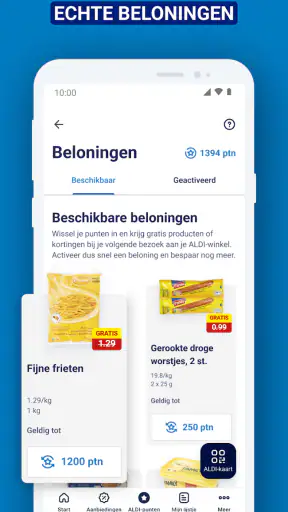 ALDI België screenshot