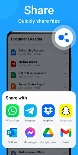 Alle documenten lezer: PDF,DOC screenshot
