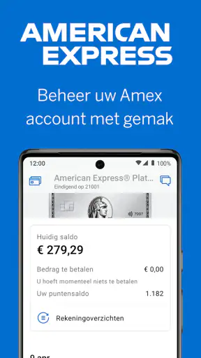 Amex Nederland screenshot