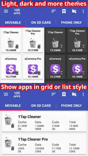 AppMgr Pro III (App 2 SD) screenshot
