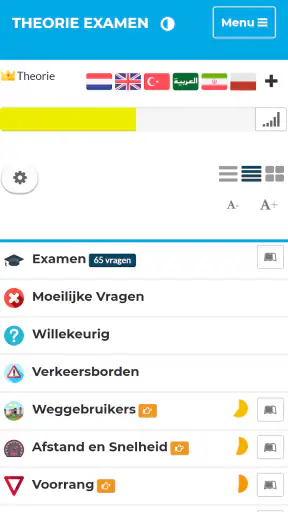 Auto Theorie Examens CBR 2026 screenshot