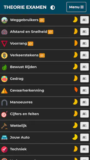 Auto Theorie Examens CBR 2026 screenshot
