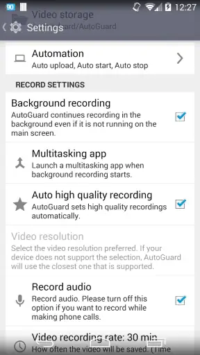 AutoGuard Dash Cam - Blackbox screenshot