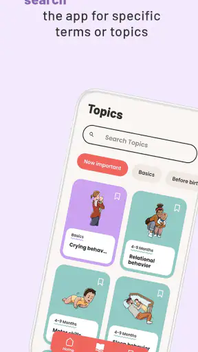 Baby Years Development Tracker screenshot