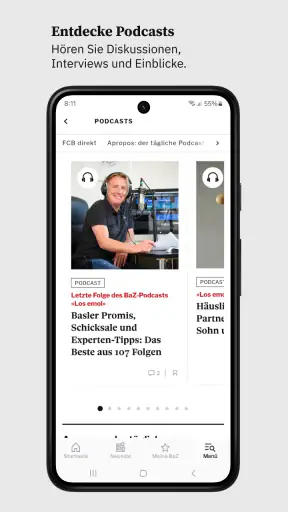 Basler Zeitung Nachrichten screenshot