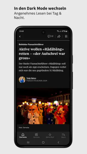 Basler Zeitung Nachrichten screenshot