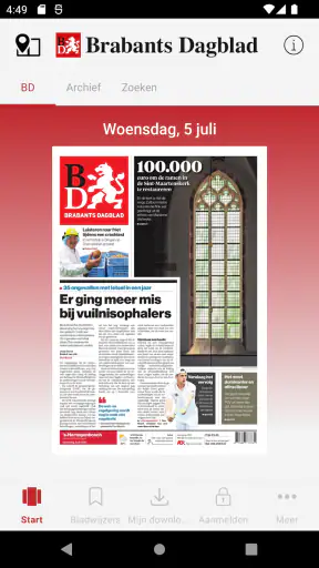BD - Digitale krant screenshot