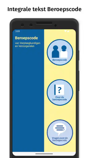 Beroepscode V&V screenshot