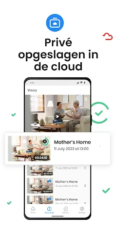 Beveiligingscamera Visory screenshot