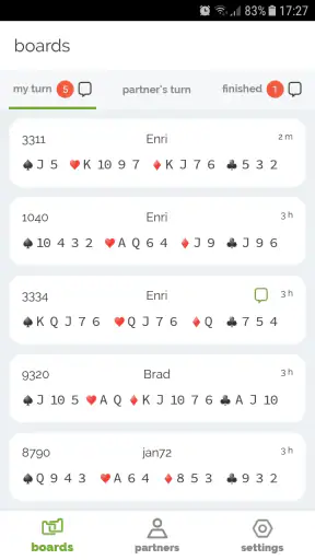bid72 - beter bieden in bridge screenshot
