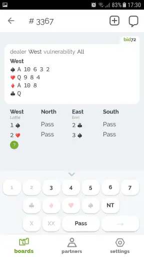 bid72 - beter bieden in bridge screenshot