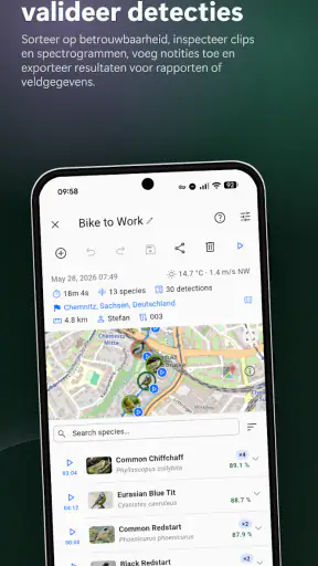 BirdNET Live screenshot