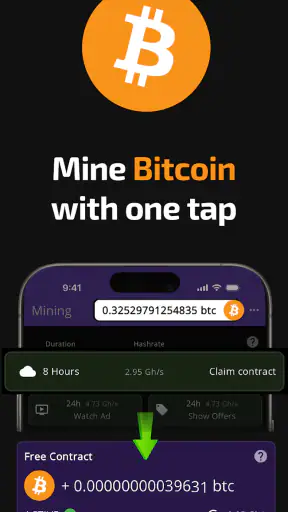 Bitcoin-mijnbouw (Cryptominer) screenshot