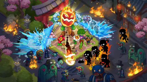 Bloemen vs Zombies: Defense screenshot