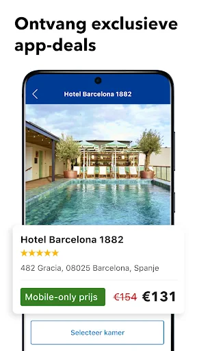 Booking.com Hotelreserveringen screenshot