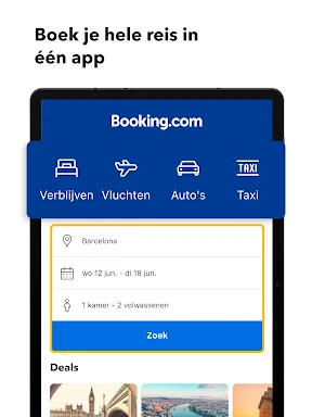 Booking.com Hotelreserveringen screenshot