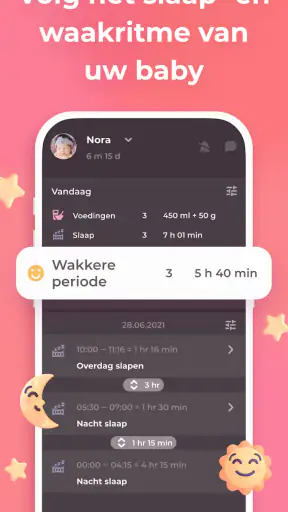 Borstvoeding app Baby-tracker screenshot