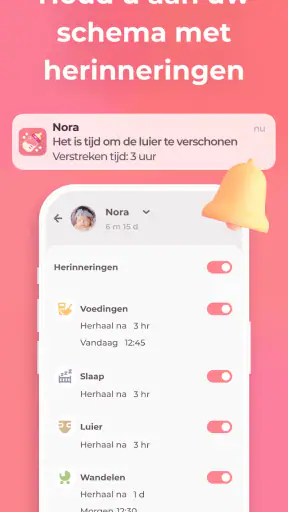 Borstvoeding app Baby-tracker screenshot