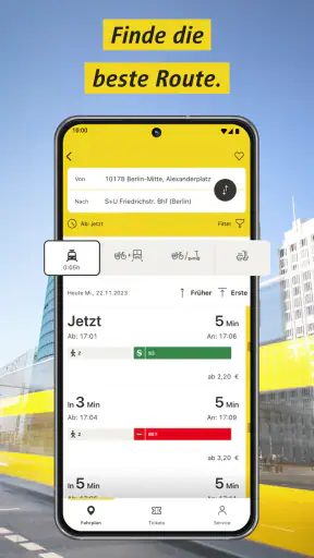 BVG Fahrinfo: Routenplaner screenshot