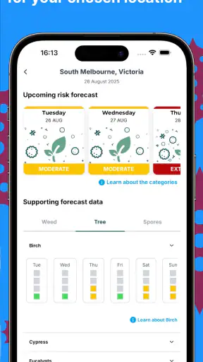 Canberra Pollen Count screenshot