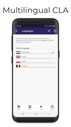 CAO voor Uitzendkrachten screenshot