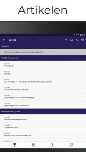CAO voor Uitzendkrachten screenshot