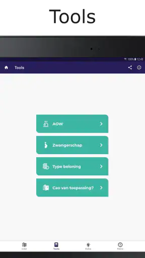 CAO voor Uitzendkrachten screenshot