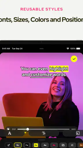 Captions for Videos - SUBCAP screenshot