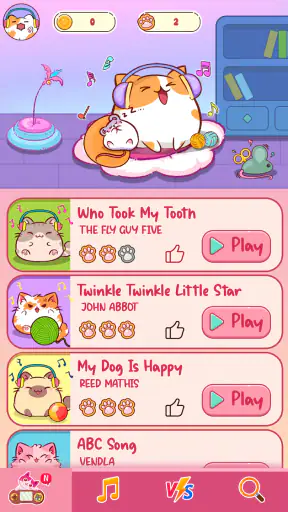 Cat Tiles: Cute Piano Game screenshot