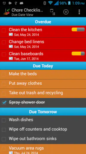 Chore Checklist screenshot