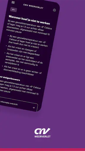 CNV Weerverlet screenshot