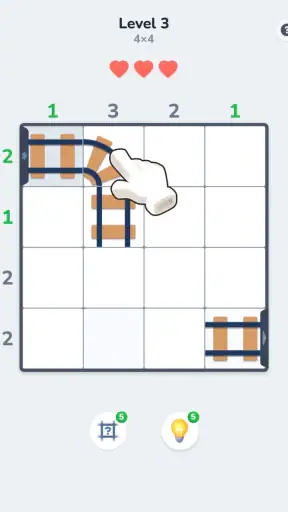 Connect Tracks: Logica Puzzel screenshot