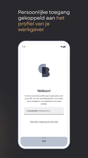 corporate benefits Benelux screenshot