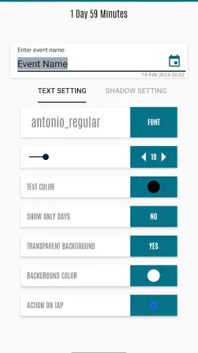 Countdown Widget - Time Until screenshot