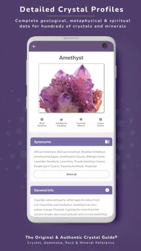 Crystal Guide® Pocket Edition screenshot