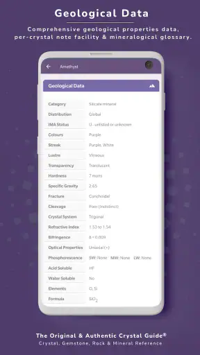 Crystal Guide® Pocket Edition screenshot