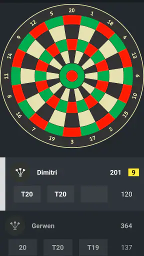 DARTS Scorebord 2026 screenshot