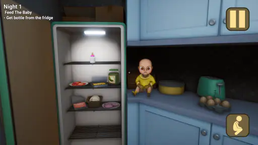 De baby in het geel screenshot