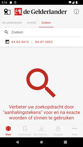 De Gelderlander-Digitale krant screenshot