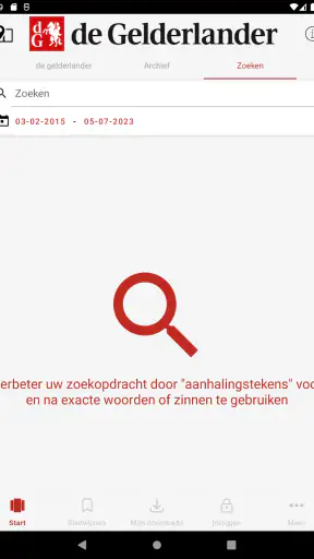 De Gelderlander-Digitale krant screenshot