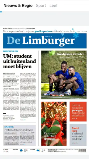De Limburger Krant screenshot