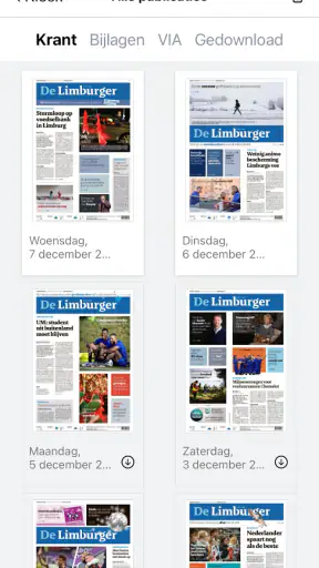 De Limburger Krant screenshot